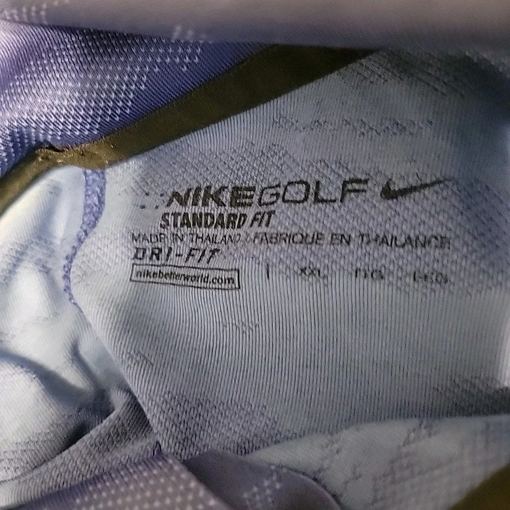 Nike‎ Golf Polo Shirt Mens XXL Blue Dri Fit Standard Fit